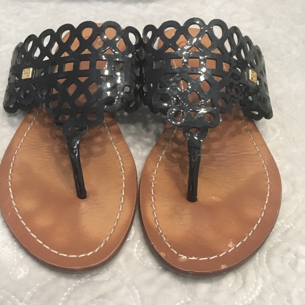 Tory Burch Black Sandals Sleek Design